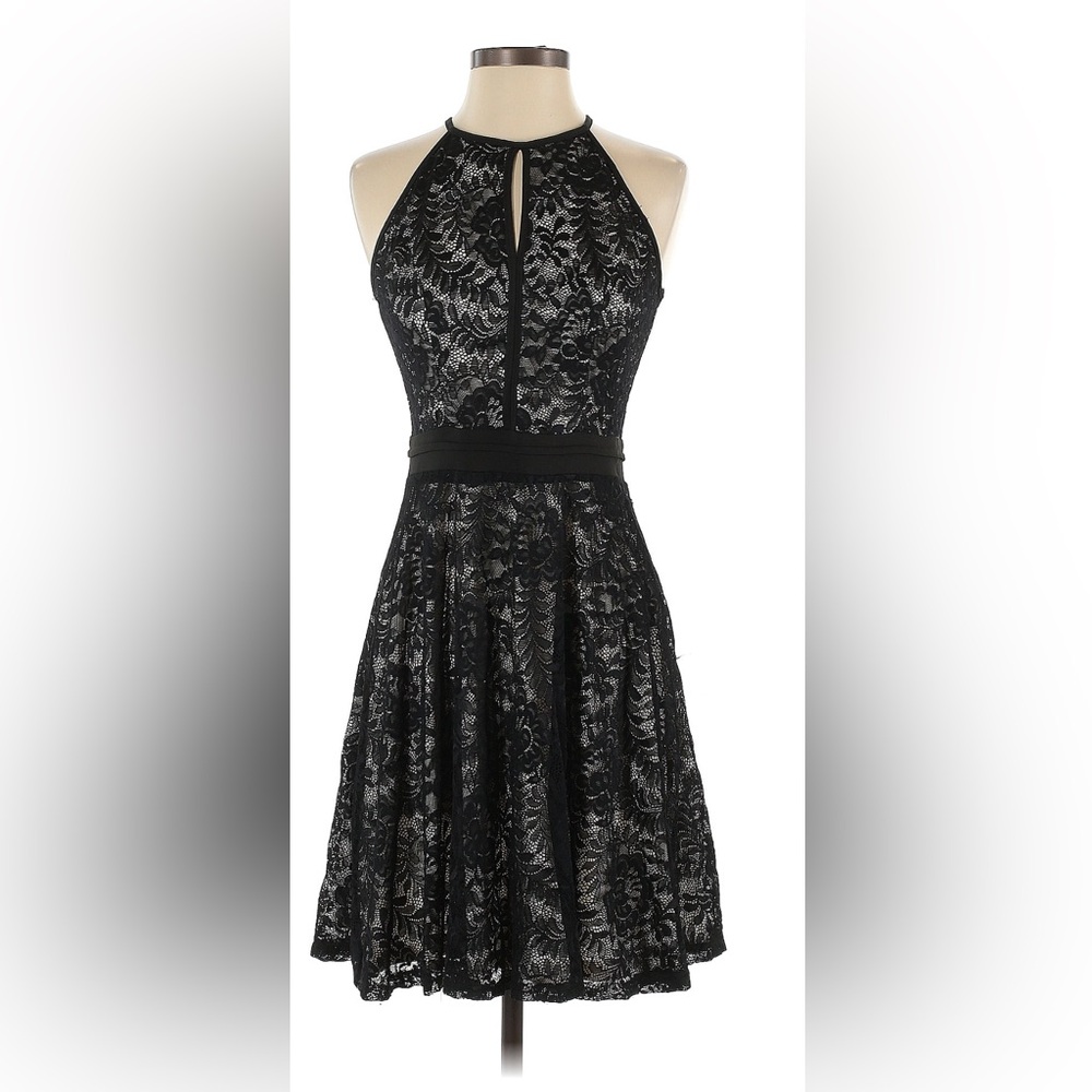 Black lace dress